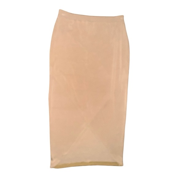 Lululemon Drapey Softstreme Column Midi Skirt, Filbert Tan, Size M NWT - Picture 4 of 5